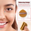 12 Pcs Powder Puff, Pure Cotton Face Soft Round Velour