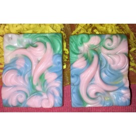 Homemade Swirl Handmade full-size Soaps #2,Easter/Spri