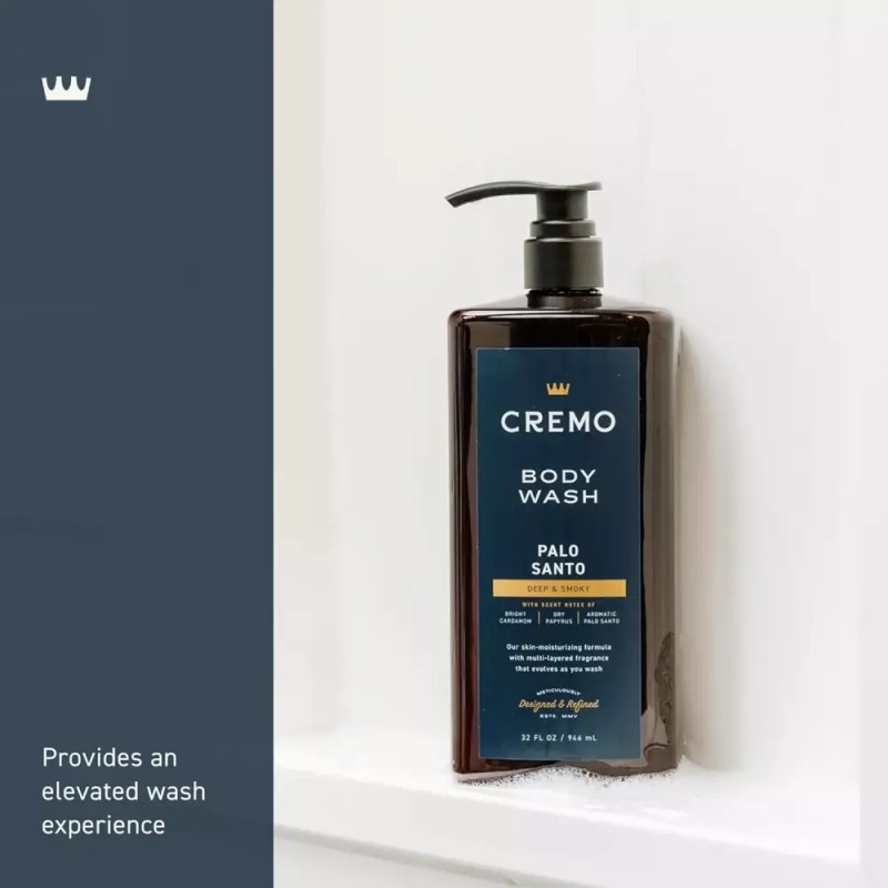 Creemo 크레모 리치 레이팅 팔로 산토 남성용 바디 워시 32파운드