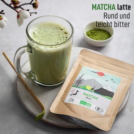 ORIGEENS SET MATCHA LATTE TRILOGY GESCHENCKSET- Matcha Tee Bio, Hojicha Tee Bio, Genmaicha Tee Bio, Pulver - 3 * 50g Teepulver für Matcha Latte - Matcha Tea