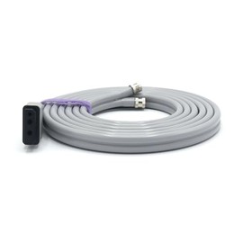 Manguera adaptadora NIBP de 8.2 pies compatible con GE Marquette, tubo de presión arterial dual con conector GE y conectores BP09 para manguito BP... 