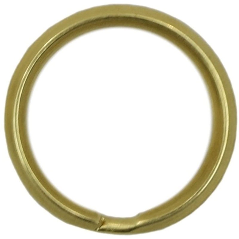 Brass Double Key Ring Set of 10 Key Chain Parts Double