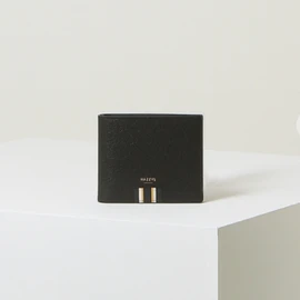 Hazzys (광주신세계)블랙 로고배색 소가죽 반지갑HJWA3F506BK (Gwangju Shinsegae) Black Logo Color Block Cowhide Wallet HJWA3F506BK