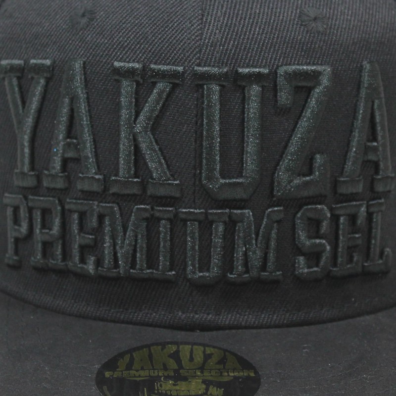 Yakuza Premium Baseball Cap 2590 Black Snapback Hat, black