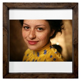 FC Carino Alia Shawkat - A Nice Print with Wood Frame FCA #FCAG360015, White Background, 12X12