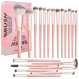 Brochas de Maquillaje Profesional 20 Piezas Set de Brochas Maquillaje Sombras de Brochas para Ojos Sintéticas de Alta Calidad Rubor Pinceles de...    