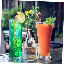 VINTORKY Stainless Steel Mason Jar Lemon Juicer Easy-to-Use Fruit Squeezer for Kitchen Bar