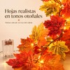 Guirnalda de Otoño con Luces Cálidas, 1.75 m, Hojas de