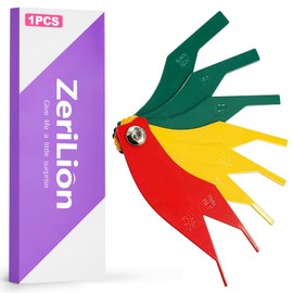 ZeriLion Automotive Brake Pad Wear Measurement Kit - Color-Coded Gauges with Both SAE & Metric Markings - Mechanic Inspection Tool