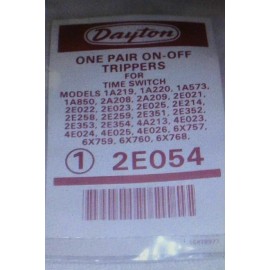 Dayton On-Off Trippers. Lot of 2 Pair. 2E054. New Sealed. Time Switch. Timer.