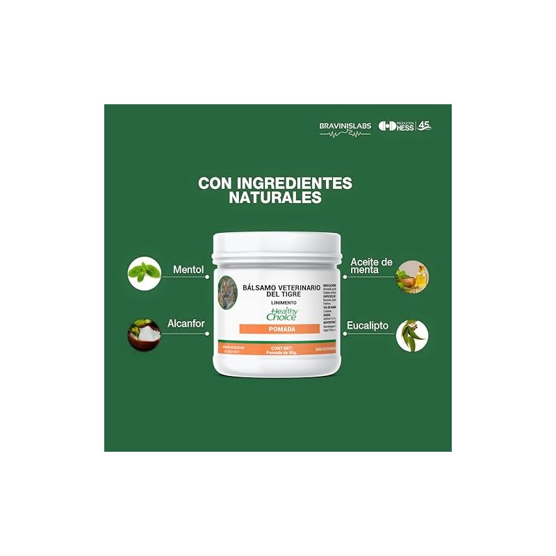 60g – Alivio Natural para músculos y articulaciones