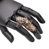chelseachicNYC Adjustable Floral 3 Part Knuckle Statement Ring (Gold)