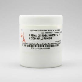 Crema Rosa Mosqueta + Ácido Hialurónico 100g – Hidratación Profunda y Efecto Antiedad
