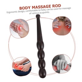 FRCOLOR Wooden Massage Stick for Reflexology Acupressure Tool for Feet Hands Natural Hardwood Scraping Massage Rod for Relaxation and Muscle Relief