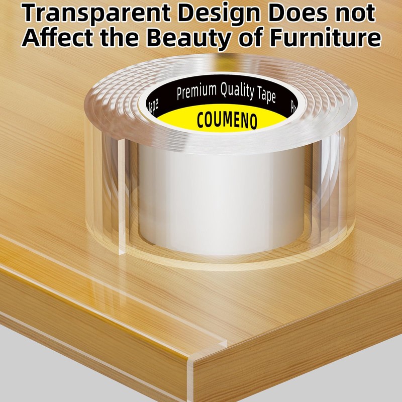 COUMENO Clear Edge Protector,Safe Corner Protector, Anti-Sharp Edge Protector, for