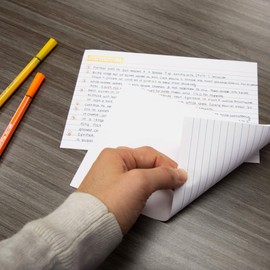 BAZIC 50 Count 5" X 8" Ruled White Index Card, Lined Study Reminder Note Cards Flash Cards, for Learning Memory Recipe Office School Home, 36-Pack