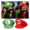 Kit Sombreros AC Mario Bros Luigi Adulto Infantil 6 Piezas