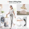 SOLEDI 180L 3-Section Laundry Hamper with Lid, Extra Large Dirty