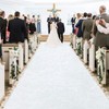 MODFUNS White Aisle Runner Wedding Carpet Runner 4x30FT Velvet Fabric