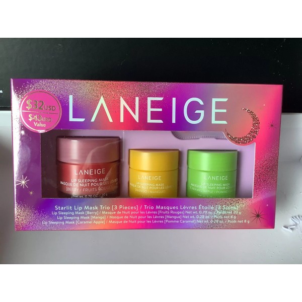 Laneige Lip Sleeping Mask Starlit Lip Mask Trio Brand New