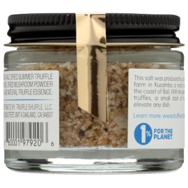 TRUFFLE SHUFFLE, Truffle Salt, Handcrafted Seasoned Sea Salt, French Black Truffles, 1.5oz