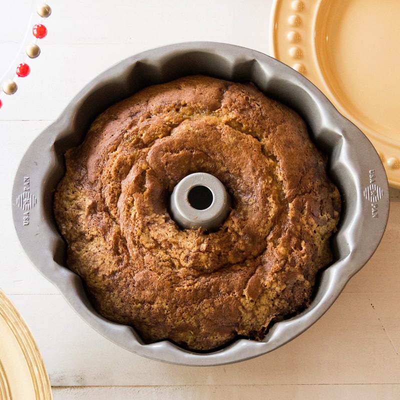 USA Pan Bakeware Nonstick Fluted Tube Cake Pan, Aluminized Steel