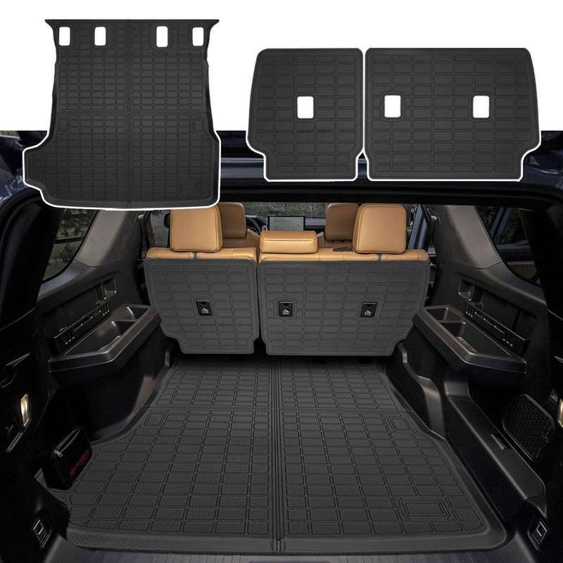 CaBYbigG Cargo Mat with Backrest Cover Cargo Liners for Toyota