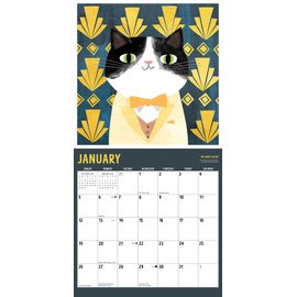 Litterary Kitties 2025 12" x 12" Wall Calendar