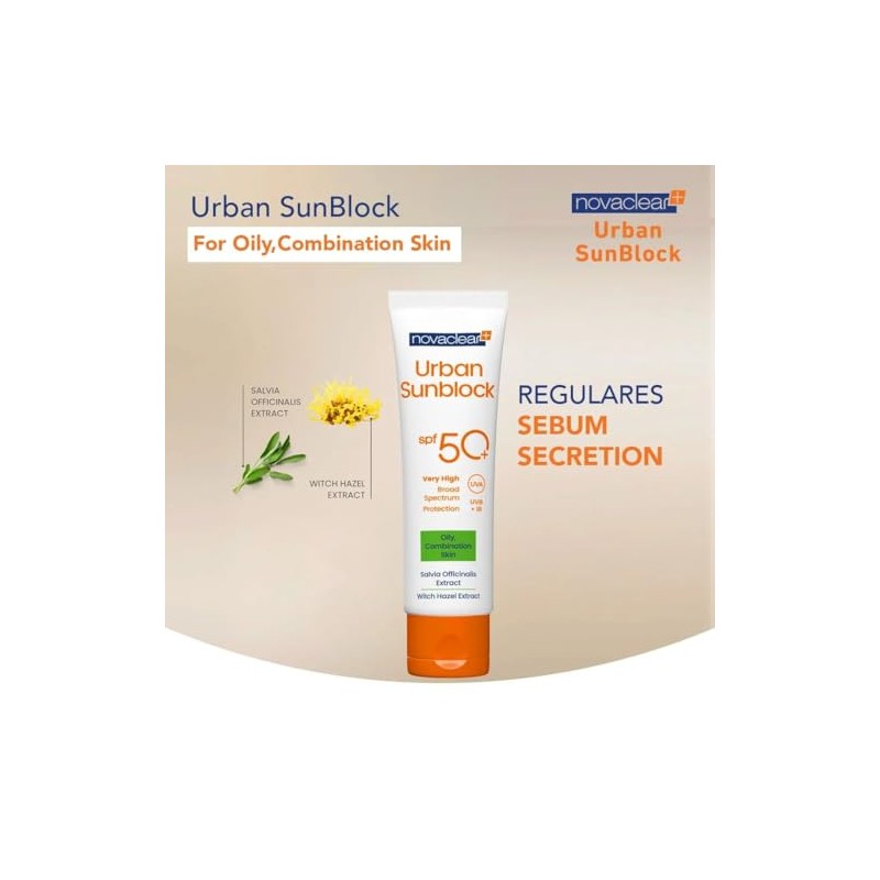 Novaclear SPF 50+ Face Cream for Oily Skin Cream with