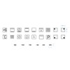 Cooker Sticker Set Cooker Symbols to Stick On (RPt5/1) (6mm)