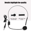 Portable UHF Head-Mounted Microphone with Receiver Transmitter, with LED Screen
