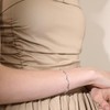 Meissa Gold Prom Schmuck für Frauen Armband mit Zirkonia-Steinen Herzanhänger