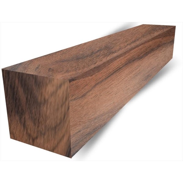 1 Bolivian Rosewood Lumber Blank 3x3x12 for Woodturning and Woodworking