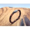 Bracelet "Hot Coal" Made of Colour-Intense Paracord Sailing Rope with