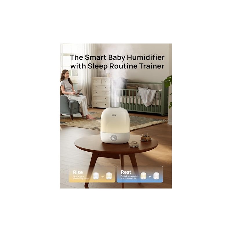 DREO Humidifiers for Bedroom - 30H Max Runtime & RGB