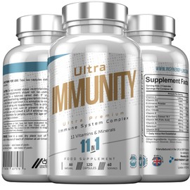 Insynergy Labs Ultra Premium Immune System Booster Supplement - Ultra Immunity | Immune System Support | Vitamin D, Vitamin C, Zinc, B12, Multivitamin 120 Capsules