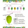 Easter Egg Lights String 6.8FT 10 LED Pastel Egg Light