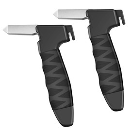 2 Pack Car Door Handle for Elderly Portable Car Handle Assist Support Handle Built in Window Breaker Seatbelt Cutter Multifunction Handle Car Door Latch Handle for Seniors and Handicapped (Black)