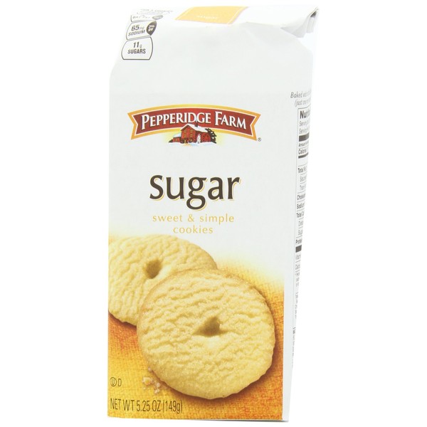 Pepperidge Farm Sugar Cookies, 5.25-ounce (pack of 4)