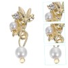 Gatuida 12Pcs Pearl Nail Charms Unique DIY Nail Art Pendants