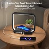 VOSFEEL Bedside Lamp with Charging Function Touch Dimmable (Black)