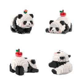 QMEAKMONY Mini Building Blocks Panda Sets Cute Micro Mini Panda Building Bricks for Adults Micro Nano Bricks Perfect Party Favors for Teenagers(983 PCS)