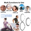 Pack of 3 Metal Hair Bands, Hair Bands Men Women,