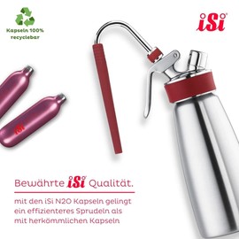 iSi - Rapid Infusion Tool für den iSi Gourmet Whip inkl. Reinigungsbürste - Intensive Aromaverstärkung mittels N2O Druckfinfusion - Aromatisiert Flüssigkeiten wie Wasser, Alkohol, Öle & Essig
