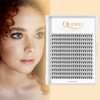 QUEWEL Cluster Lashes 240Pcs Individual Lashes 20D 0.07C Curl 14mm