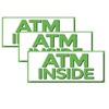 ATM Inside Vinyl Sign, 5" x 12" Sticker Decal, 3