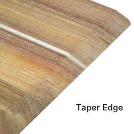 G.a HOMEFAVOR Acacia Wood Pizza Peel for Kitchen, 12 Inch x 14 Inch Large Pizza Paddle for Food Transferring & Serving, Wooden Cutting Board for Baking Homemade Pizza and Bread