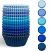 Gcardist Standard 300-Count Cupcake Liners 6 Solid Blue Colors Cupcake