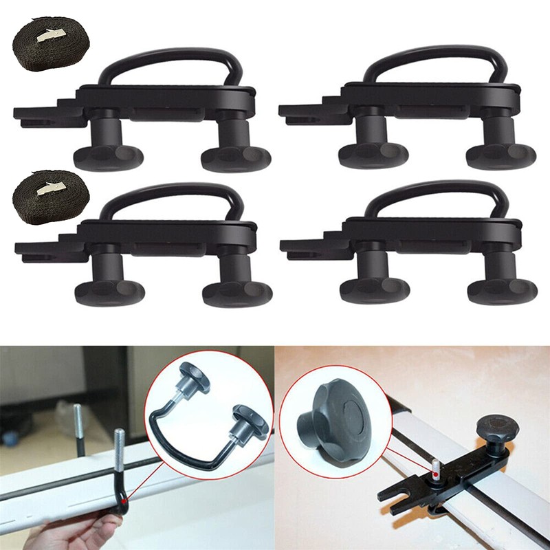 4 PCS Roof Box Mounting U Bracket Car Van Mounting