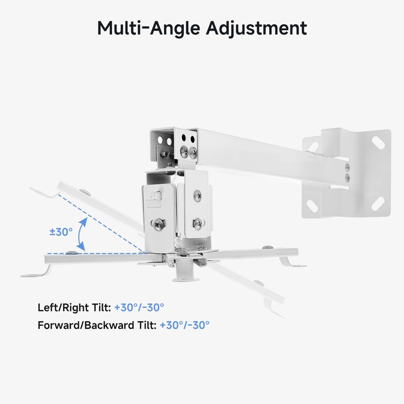 iSinbox Project Mount, Mini Projector Stand White Universal Ceiling Mount